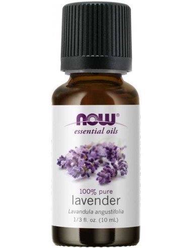 LAWENDA LEKARSKA ( LAVENDER OIL 100 % PURE) OLEJEK ETERYCZNY 10ml ESSENTIAL OIL NOW FOODS