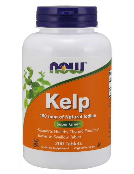 copy of KELP (ALGI MORSKIE) 150mg 200tabs NOW FOODS
