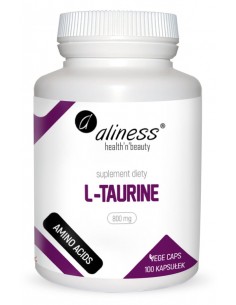 WYPRZEDAŻ - L-TAURINE 800 MG 100 VEGE KAPS. - ALINESS