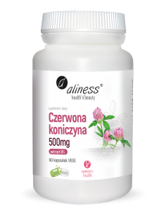 CZERWONA KONICZYNA EXTRACT 8%, 500 MG, 90 VEGE KAPS. - ALINESS