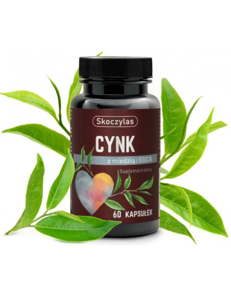 CYNK, MIEDŹ I EKSTRAKT Z ZIELONEJ HERBATY (EGCG) 60 KAPS. - MAREK SKOCZYLAS