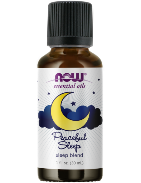 MIX OE - SPOKOJNY SEN ( PEACEFUL SLEEP BLEND OIL ) OLEJEK ETERYCZNY 30ML ESSENTIAL OIL - NOW FOODS