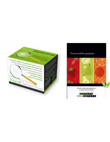 TEST NIETOLERANCJI POKARMOWYCH Z PORADNIKIEM DETECTIVE FOOD i DETECTIVE PRINT