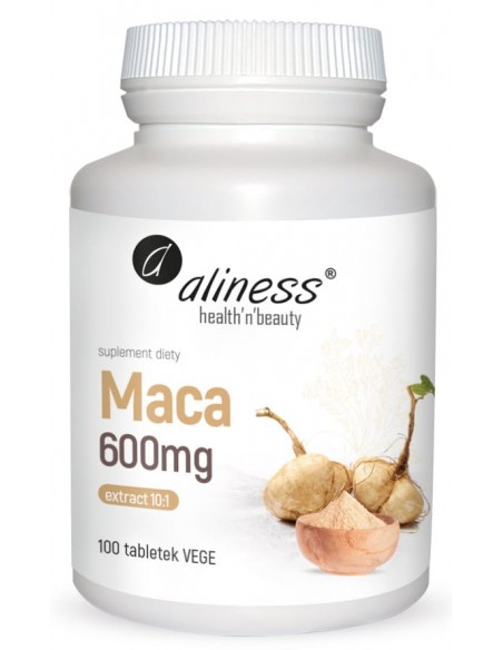 MACA EKSTRAKT 10:1 600mg x 100 VEGE TABL. -  ALINESS