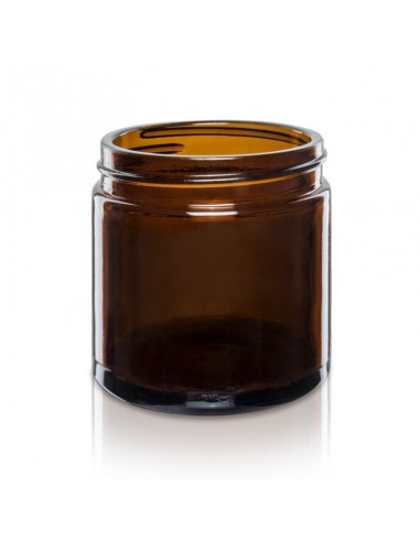 SŁOIK SZKLANY 120ML BRĄZOWY