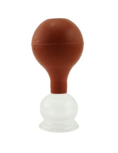 SZKLANA BAŃKA PRÓŻNIOWA Z GRUSZKĄ - 3,5 CM