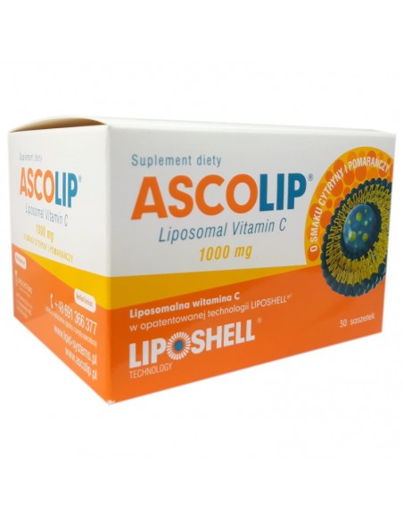LIPOSOMALNA WITAMINA C  30 saszetek - ASCOLIP