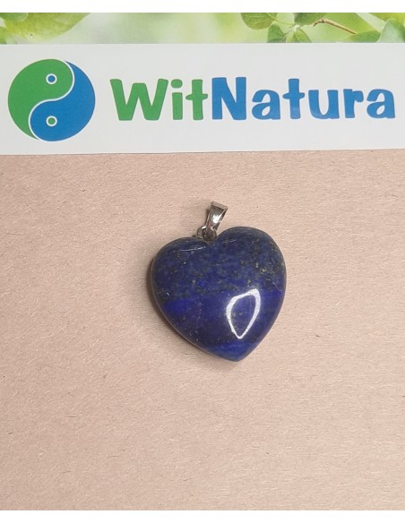 LAPIS LAZULI, 25/25mm, ZAWIESZKA SERCE