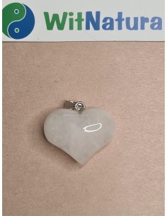 KRYSZTAŁ GÓRSKI, 20/25 mm, ZAWIESZKA SERCE PĘKATE