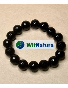 ONYKS CZARNY, BRANSOLETKA KULKI 12 mm