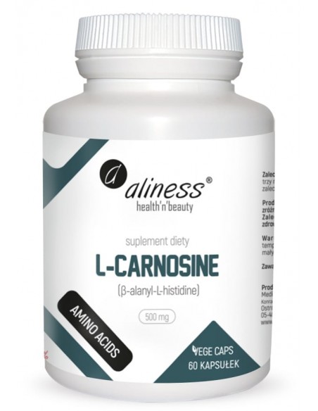 L-CARNOSINE 500 MG x 60 VEGE KAPS. - ALINESS