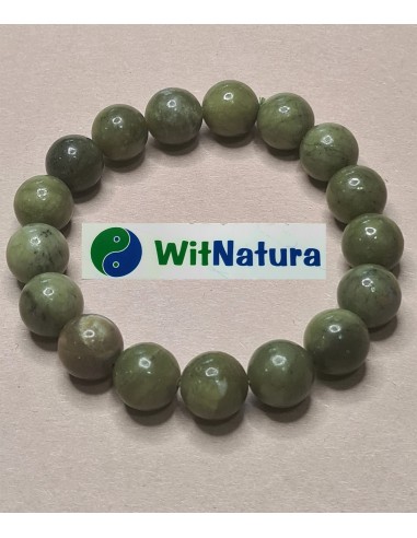 JADEIT, BRANSOLETKA KULKI 12 mm