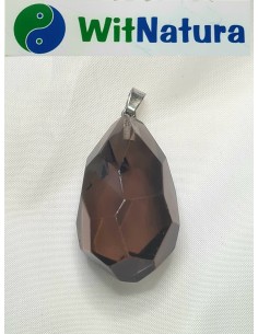 KWARC DYMNY, FASETOWANY, ZAWIESZKA KROPLA