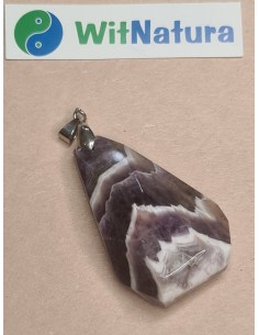AMETYST FASETOWANY ZE WZOREM, ZAWIESZKA