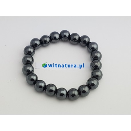 HEMATYT, BRANSOLETKA KULKI 10 mm