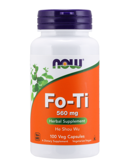 FO TI, RDEST WIELOKWIATOWY 560MG, HE SHOU WU 100KAPS. NOW FOODS