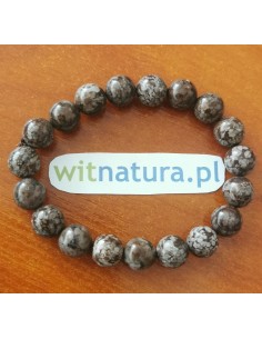 JASPIS ORBIKULARNY, BRANSOLETKA KULKI 8mm