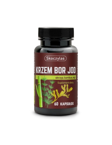 KRZEM, BOR, JOD - SKRZYP, BAMBUS, ALGI 60kaps. - MAREK SKOCZYLAS