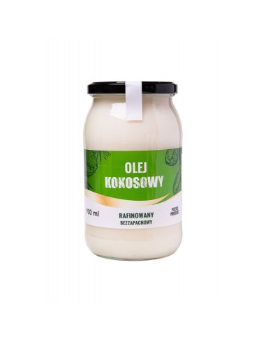 OLEJ KOKOSOWY BEZZAPACHOWY (DO SMAŻENIA) 900ml