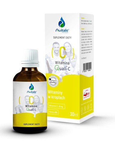 WITAMINA C QUALI-C® 16 mg ( kwas l- askorbinowy )  W KROPLACH 30ml AVITALE - ALINESS