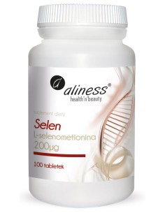 SELEN L-SELENOMETIONINA 200µg 100 tabletek - ALINESS