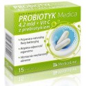 PROBIOTYK 4.2mln + WITAMINA C Z PREBIOTYKIEM 15kaps. MEDICA