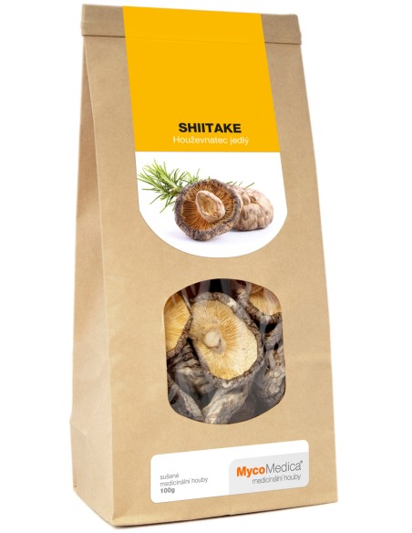 SHIITAKE (TWARDNIK JAPOŃSKI) SUSZONE GRZYBY 100 G. - MYCOMEDICA
