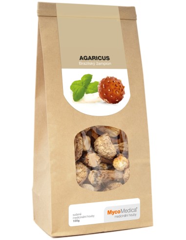 AGARICUS (GRZYB BRAZYLIJSKI/ MIGDAŁOWY) SUSZONE GRZYBY 100 G. - MYCOMEDICA