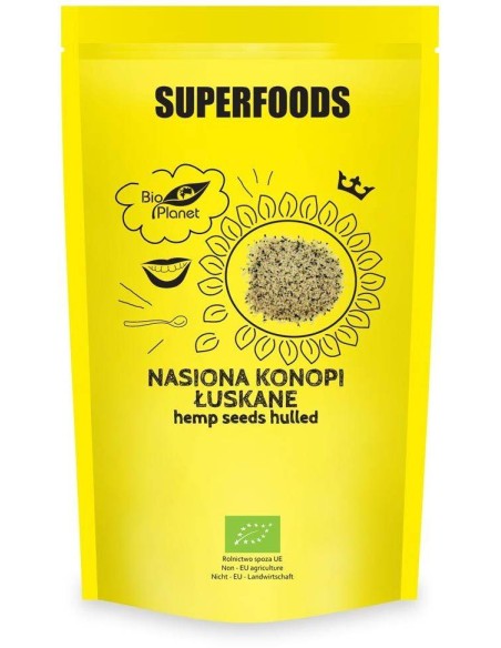 NASIONA KONOPI ŁUSKANE BIO 200 g - BIO PLANET
