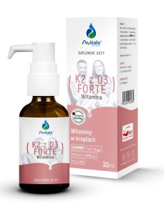 WITAMINA K2 z D3 FORTE W KROPLACH, 50µg/4000IU 30 ml, AVITALE - ALINESS