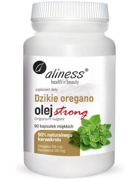DZIKIE OREGANO OLEJ STRONG 100% NATURALNY x 90KAPS. - ALINESS