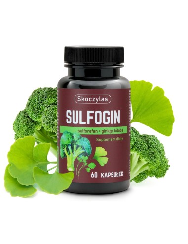 SULFOGIN SULFORAFAN + GINKGO BILOBA 60 VEGE KAPS - MAREK SKOCZYLAS