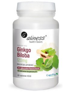 GINKGO BILOBA (miłorząb japoński) 120 mg x 60 VEGE TAB -...