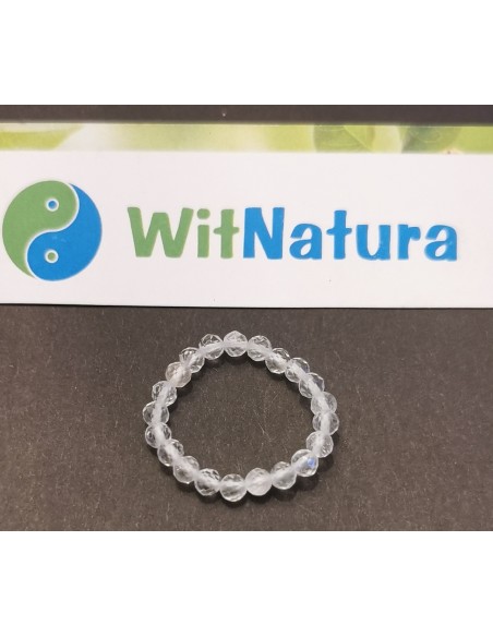 KRYSZTAŁ GÓRSKI, PIERŚCIONEK, KULKA FASETOWANA 3MM