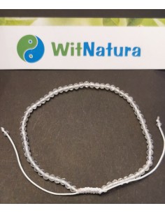 KRYSZTAŁ GÓRSKI, REGULOWANA BRANOSOLETKA, FASETOWANE KULKI 2MM