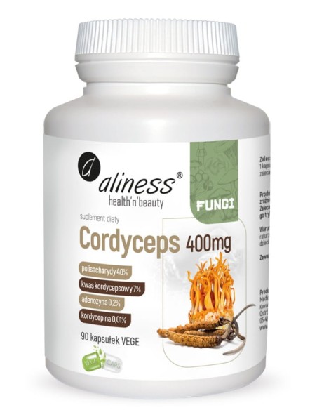 CORDYCEPS 400mg x 90 VEGE CAPS - ALINESS