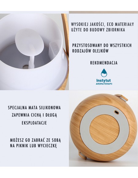 DYFUZOR I NAWILŻACZ PRZENOŚNY - AROMA SWEET DO AROMATERAPII - POMARAŃCZOWY