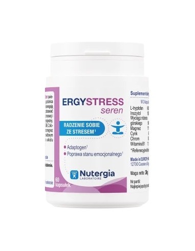 ERGYSTRESS SEREN - POPRAWA STANU EMOCJONALNEGO 60 KAPS. - NUTERGIA