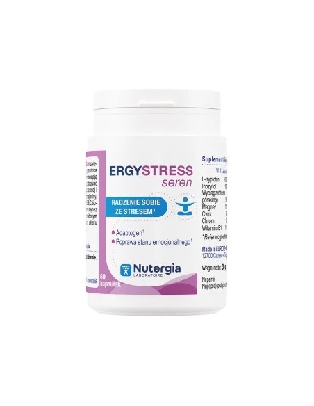 ERGYSTRESS SEREN - POPRAWA STANU EMOCJONALNEGO 60 KAPS. - NUTERGIA