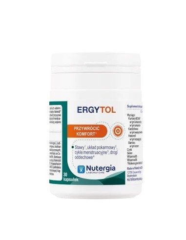 ERGYTOL - KOMFORT STAWÓW 30 KAPS. - NUTERGIA