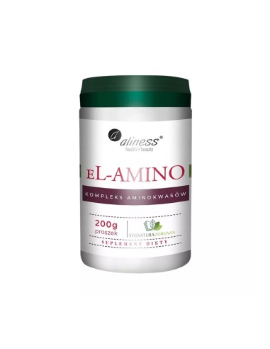 EL-AMINO - KOMPLEKS AMINOKWASÓW, 200G PROSZEK - ALINESS, SYGNATURA ZDROWIA