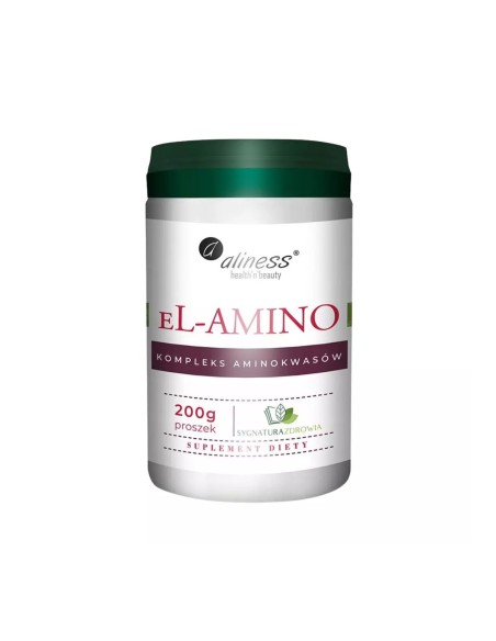 EL-AMINO - KOMPLEKS AMINOKWASÓW, 200G PROSZEK - ALINESS, SYGNATURA ZDROWIA