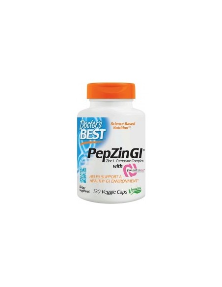 WYPRZEDAŻ - PepZin GI (CYNK I L-KARNOZYNA - WSPARCIE TRAWIENIA) 120 VCAPS. - DOCTOR'S BEST