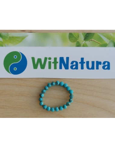 TURKUS, PIERŚCIONEK, KULKA FASETOWANA 3MM