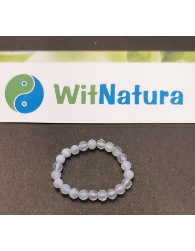 CHALCEDON, PIERŚCIONEK, KULKA FASETOWANA 3MM