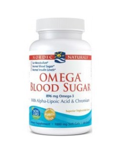 OMEGA 3 Z KWASEM ALFA-LIPONOWYM I CHROMEM (OMEGA BLOOD SUGAR 896MG) 60 KAPS. - NORDIC NATURALS