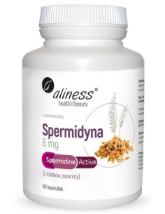 WYPRZEDAŻ - SPERMIDYNA ACTIV 6 MG x 60 VEGE. CAPS. - ALINESS