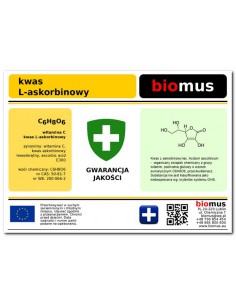 KWAS L- ASKORBINOWY , WITAMINA C 1kg  BIOMUS 2