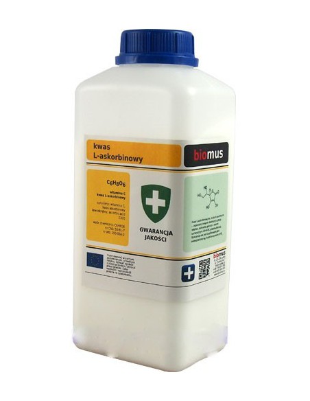 KWAS L- ASKORBINOWY , WITAMINA C 1kg  BIOMUS