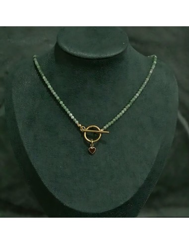 Naszyjnik Toggle Szmaragd Jasny 3mm - Crystals Break